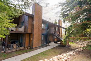 View of entrance to the unit, the upper right corner