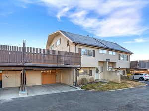 View of front of property featuring brick siding