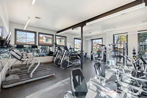 View of workout area