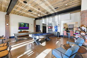 Recreation room featuring billiards