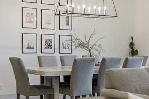 View of dining space