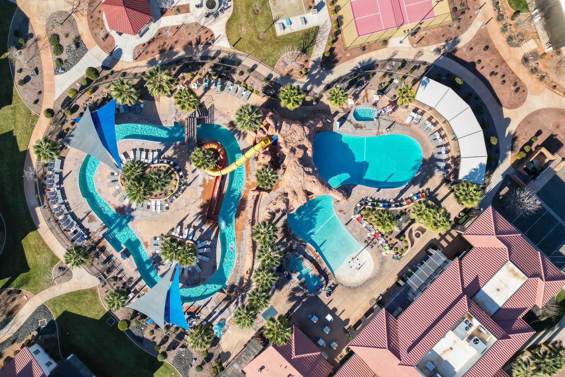 View of property location with a pool area