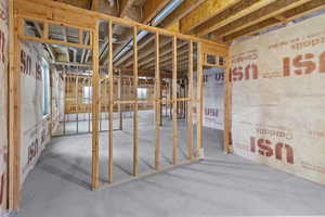 View of below grade area