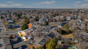 View of property location with nearby suburban area