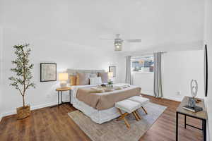 Primary Bedroom features an ensuite bathroom & a walk-in closet