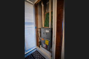 Utility room with heating unit