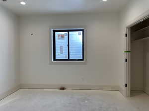 1 of 3 bedrooms in the basement