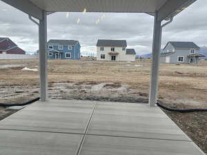 View of yard with a residential view