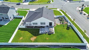 View from above of property