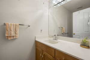 Bathroom with vanity