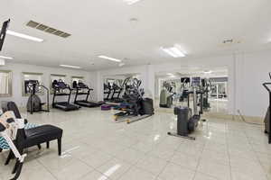 View of workout area