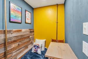 Detailed view of a textured wall