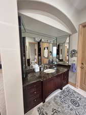 Bathroom featuring vanity