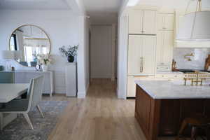 Entrance to mudroom, laundry and garage
