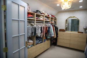 Master suite walk in closet 1