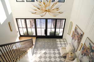 Foyer entrance view from second floor