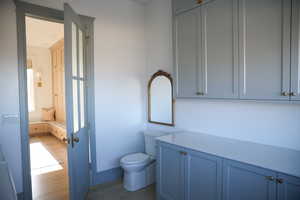 Laundry room with half bath