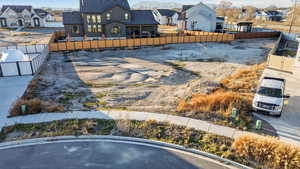 View of yard featuring a residential view