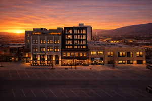View of property with a mountain view