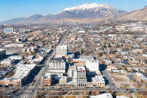 View of urban area featuring a mountain backdrop