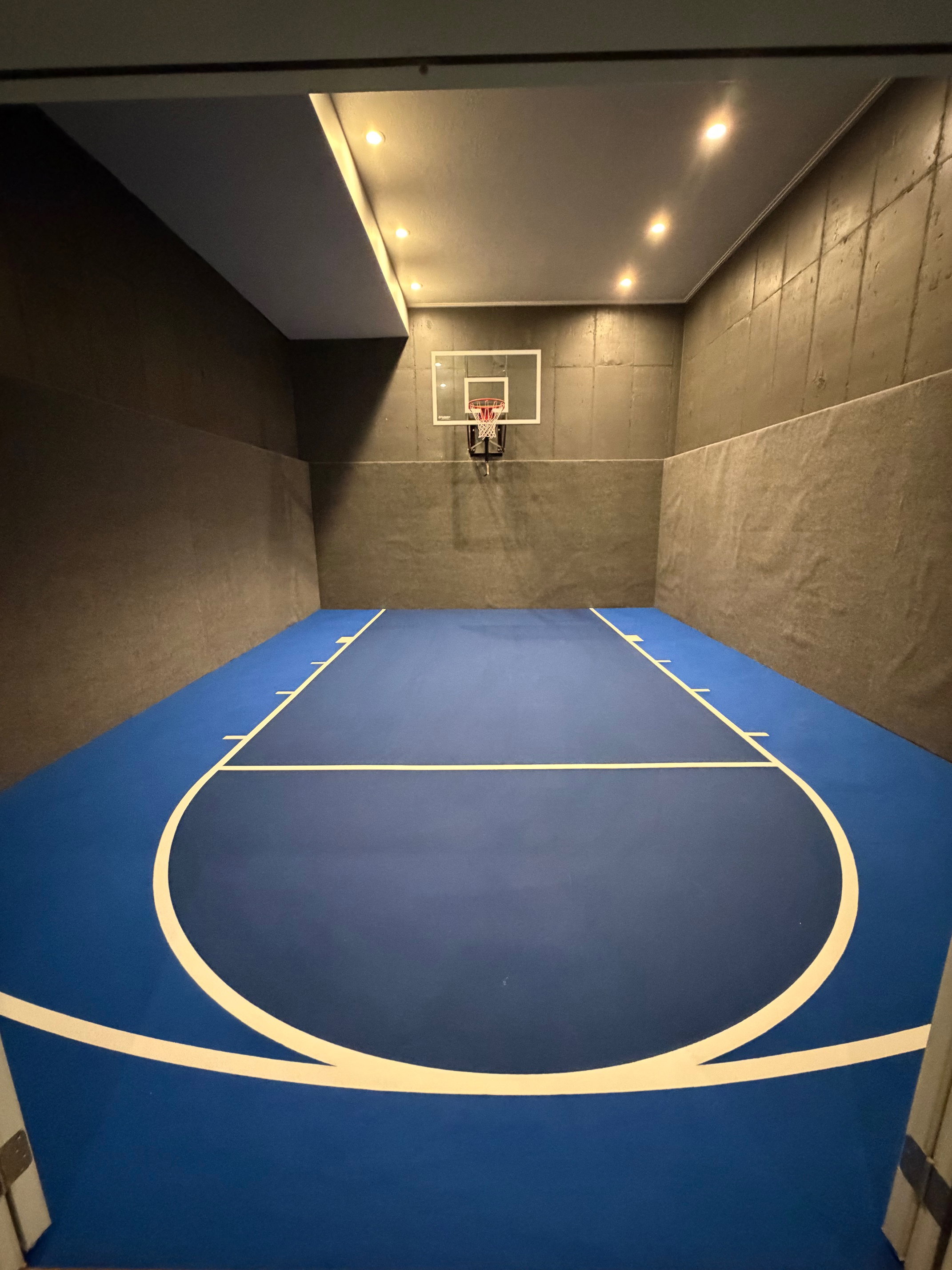 View of basketball court featuring community basketball court