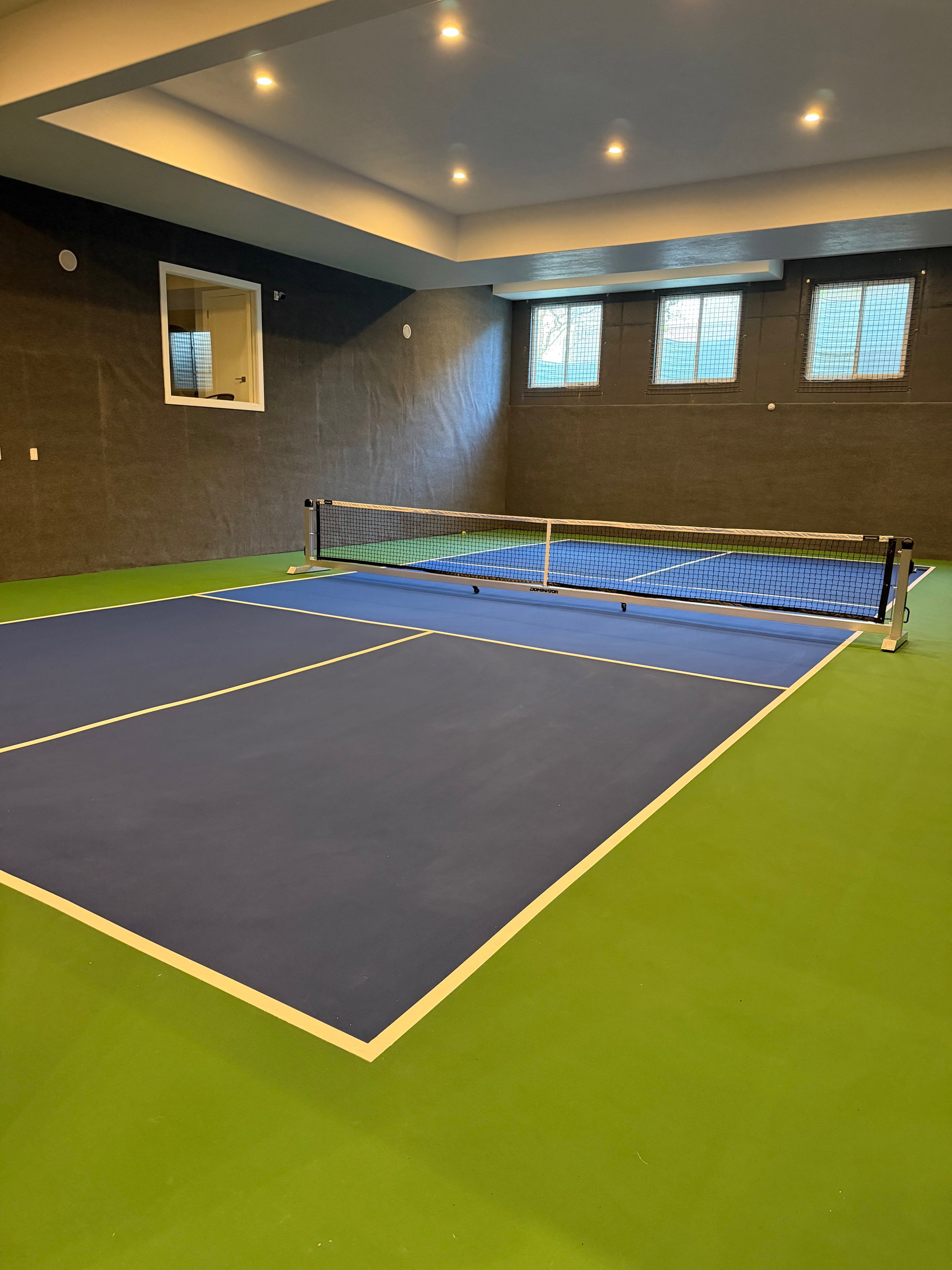 View of tennis court