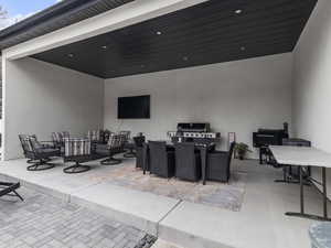View of patio featuring outdoor lounge area