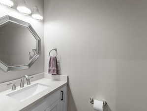 Bathroom featuring vanity