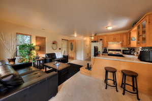 Apartment looking towards kitchen