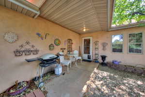 Apartment's front porch area