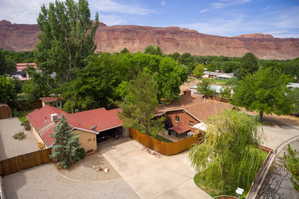 View from above of property featuring a Red Rock backdrop