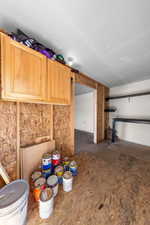 Kitchen featuring light wood finish cabinets