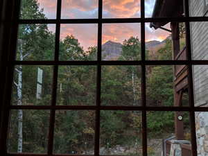 Homeowner's photograph of Mount Timpanogos in the summertime from the kitchen windows