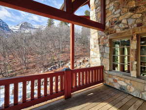 Deck off the dining room