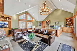 Office above the garage with a separate entrance