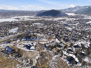 Snowy Ski Resort views to Park City and Deer Valley Resortsview with a mountain view
