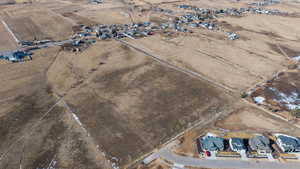 Overview of rural landscape with nearby suburban area