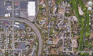 Aerial map of property and surrounding area