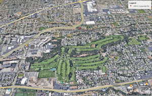 Aerial overview of property's location