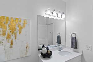 Bathroom with vanity