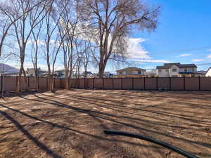 View of yard featuring a residential view