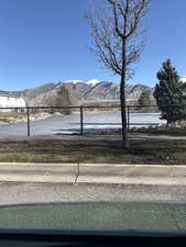 Water view with mountains