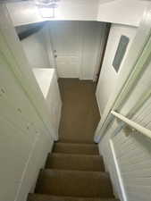 Staircase with electric panel