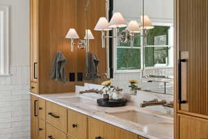 Full bath with double vanity