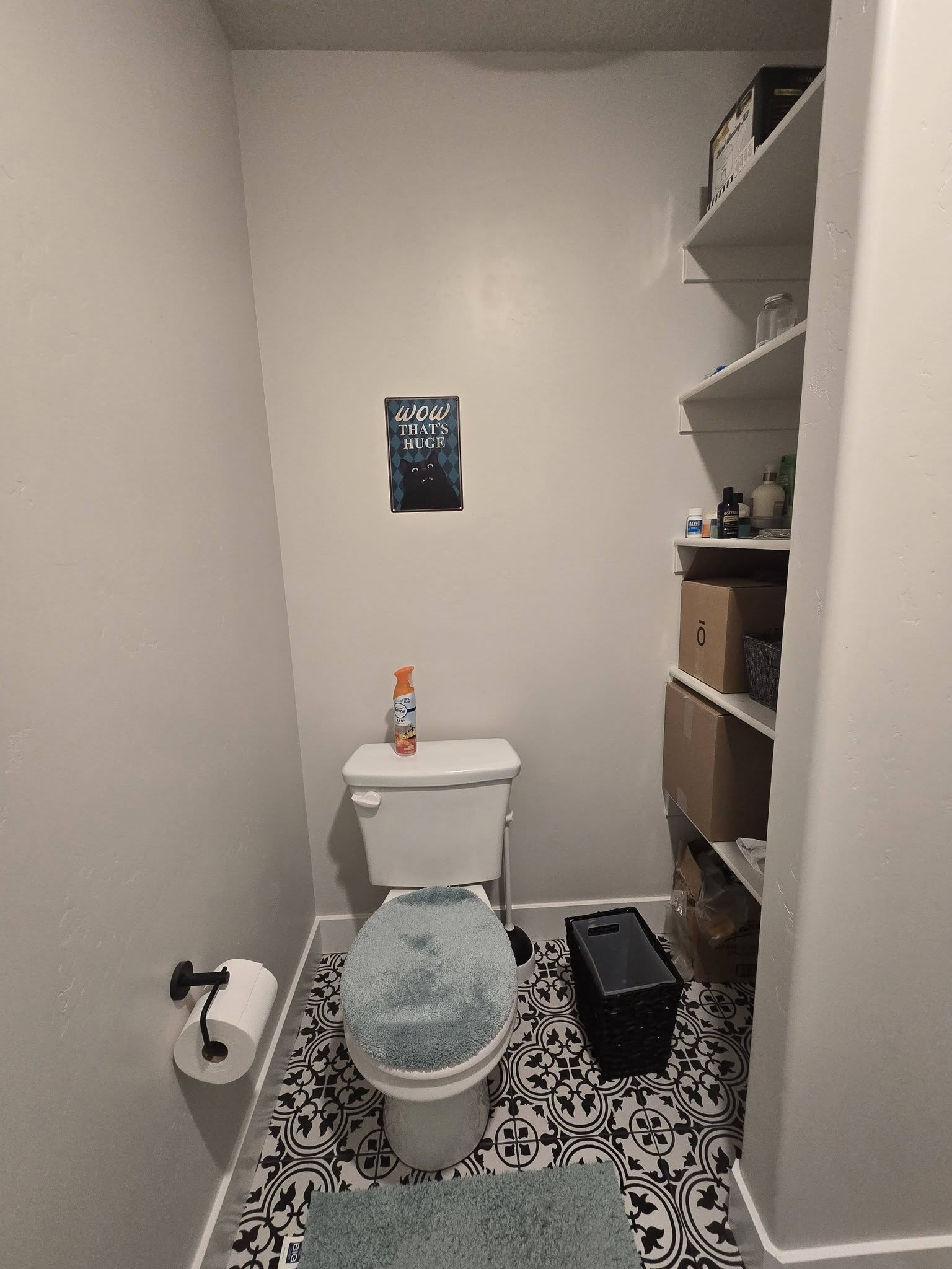 Bathroom featuring toilet and tile patterned flooring