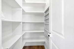 Large pantry with shelving