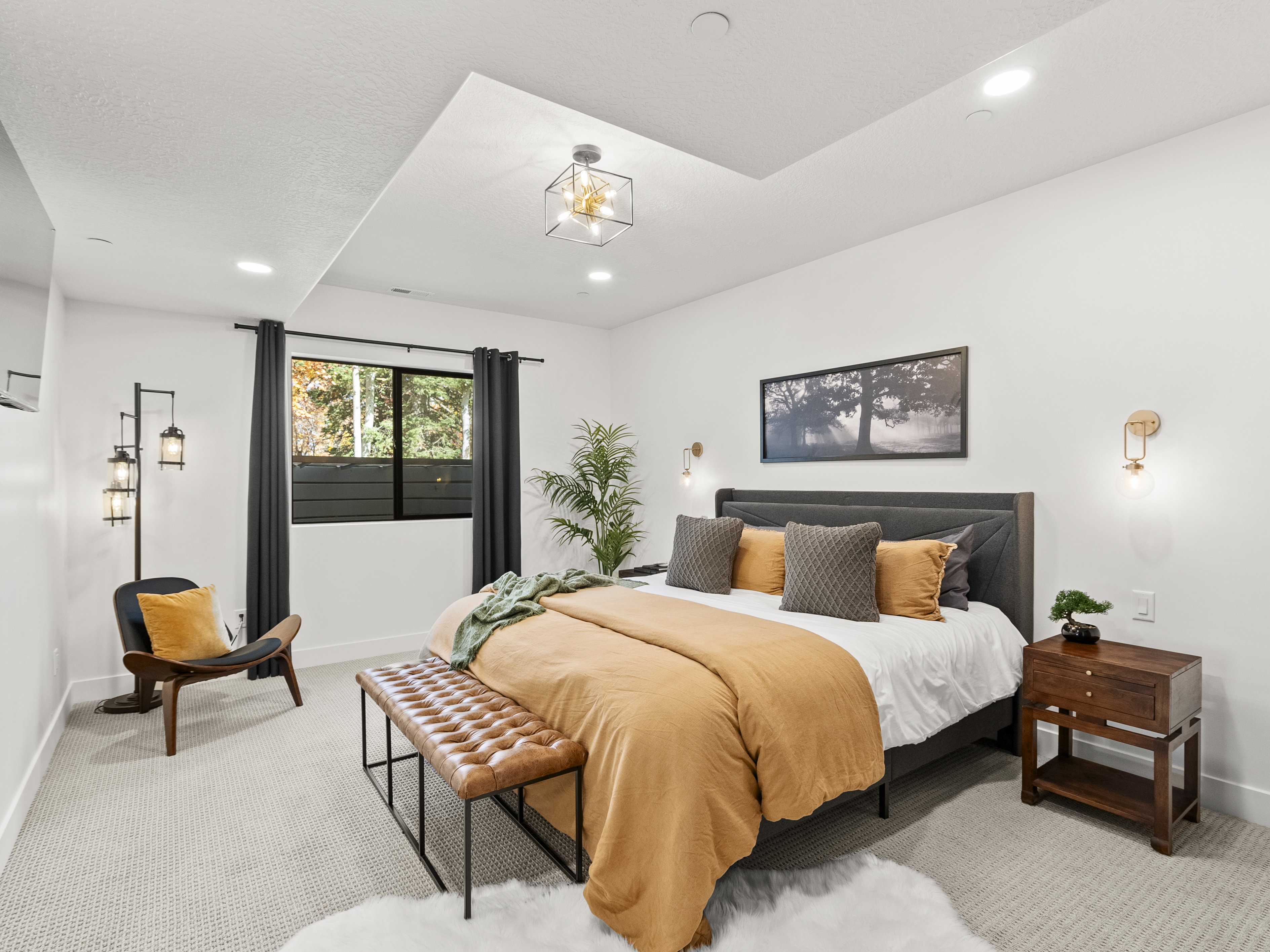basement bedroom