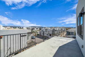 Balcony with a residential view