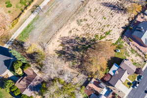 Aerial overview of property's location featuring rural landscape