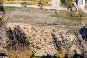 Aerial overview of property's location with rural landscape